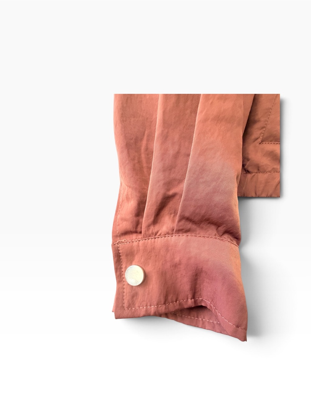 Pilcro Cohen Nylon Funnel Neck Bomber Jacket in Cocoa Size S - Picture 8 of 9